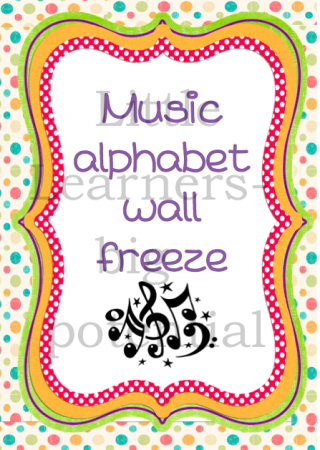 Music alphabet wall freeze 